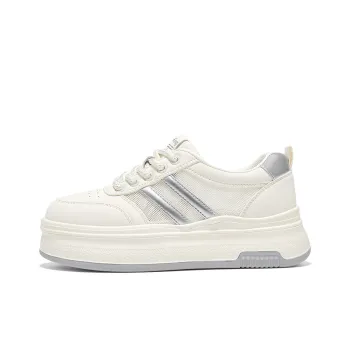 Spider King Low Top Skateboard Shoes Women's Ecru