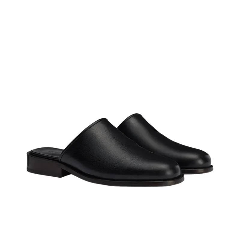 Lemaire Square toe Leather Mules-2