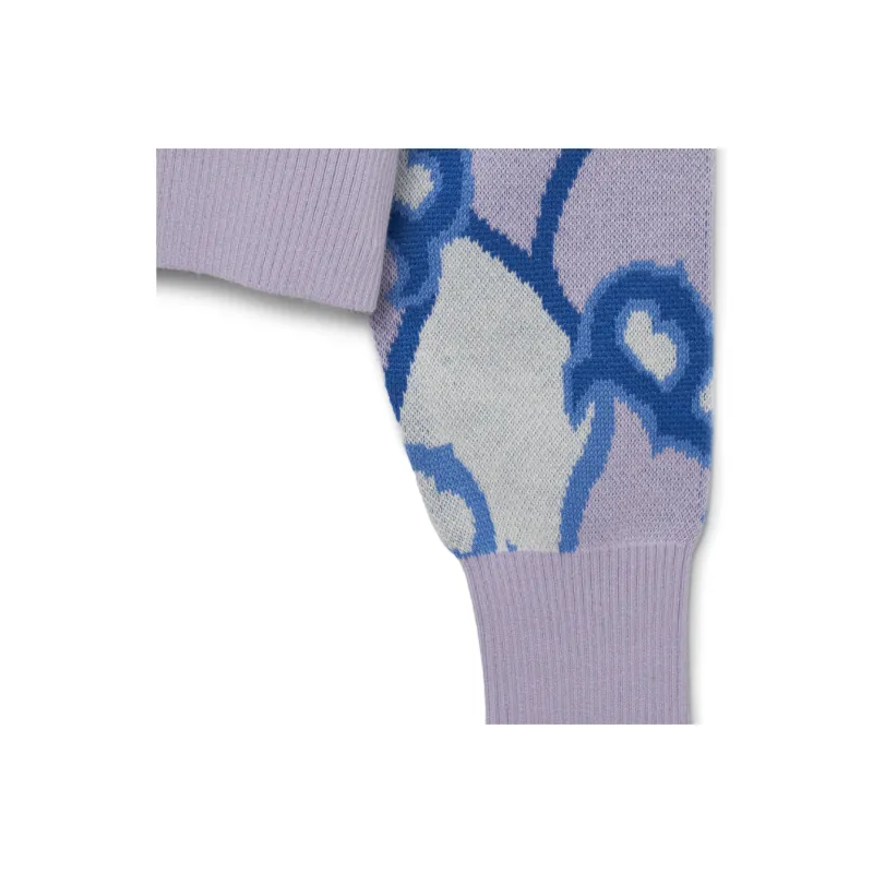 MLB Argyle Monogram Knitwear Women's Light Purple-2