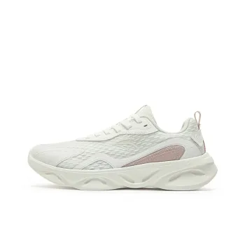 361° Anti Slip Wear Resistant Low Top Casual Running Shoes Women's White Fresh Pink