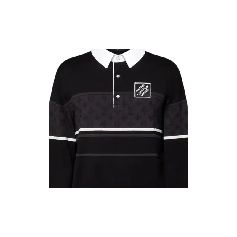 LOUIS VUITTON SS25 Men's Spring Capsule Collection Polo Shirt Men's Black-1