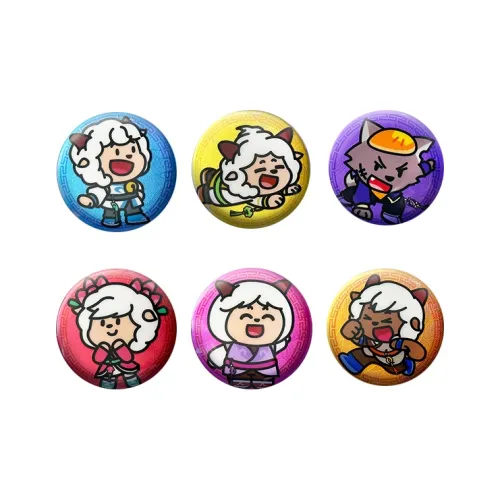 Pleasant Goat And Big Big Wolf Rescue Of The Legendary Heroes Character Mini Badge Badges