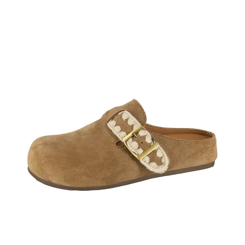 FANNAISHI Abrasion Resistant Slip Resistant Wrap toe Slippers Women's-10