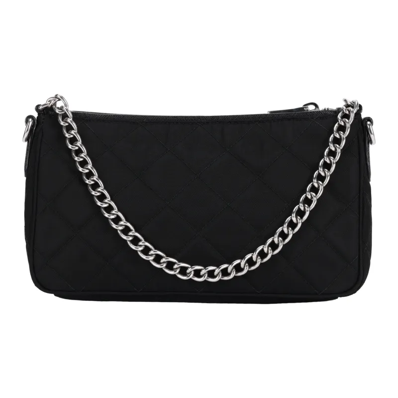 PRADA Nylon Handbag Shoulder Bag Crossbody Bag Regular Women's Black-2
