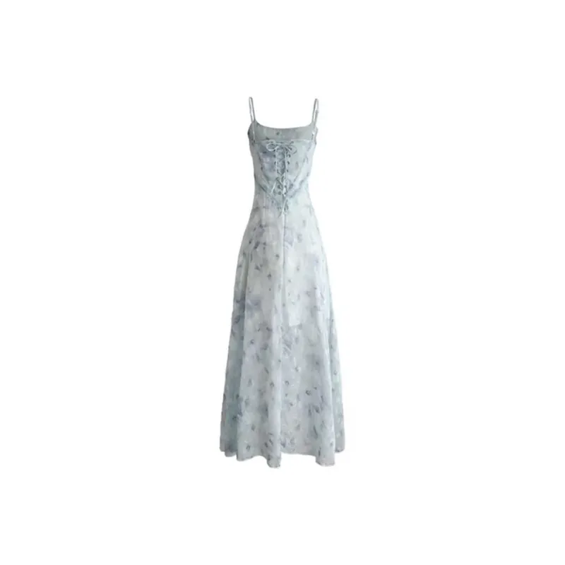 SECFLY OFFICIAL Slip Dress Women's Light Cyan-1