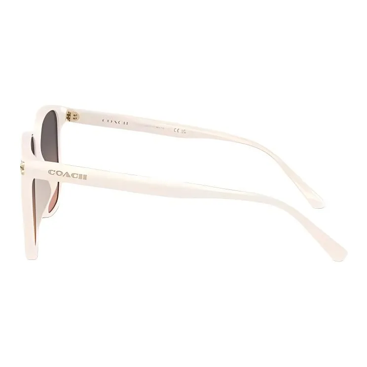 COACH Injection Molded Square Sunglasses Women's White-2