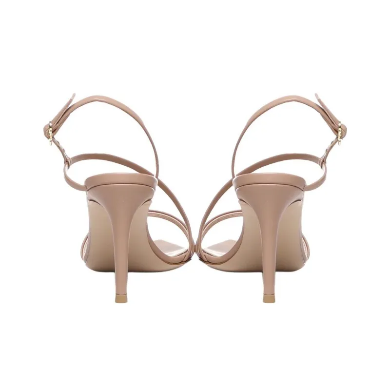GIANVITO ROSSI One Strap Sandals 8.5cm Women's Light Brown-4