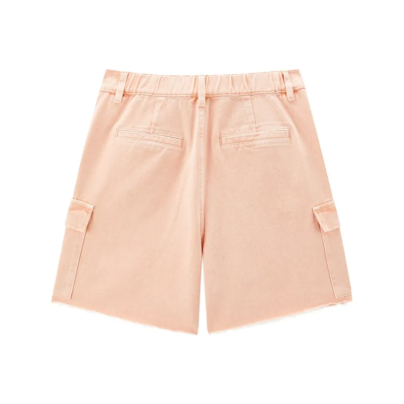 LEDIN Denim Shorts Women's Salmon Pink-1