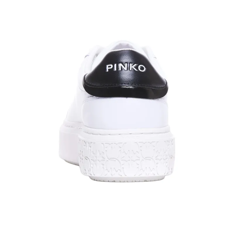 PINKO Logo Plaque Lace Up Sneakers Women's-3