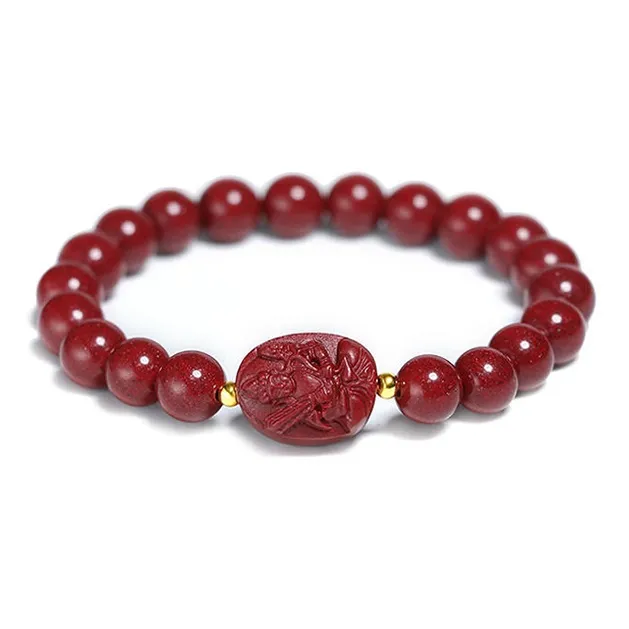 Inkopper Imitation Cinnabar Bracelets Unisex-1