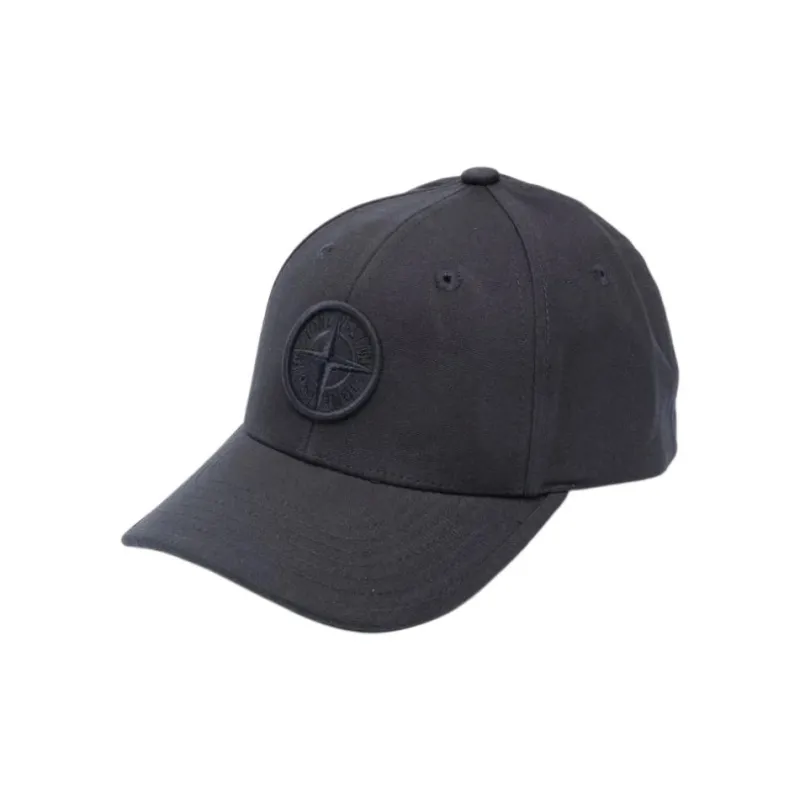 STONE ISLAND Compass Motif Curved Peak Baseball Cap-3