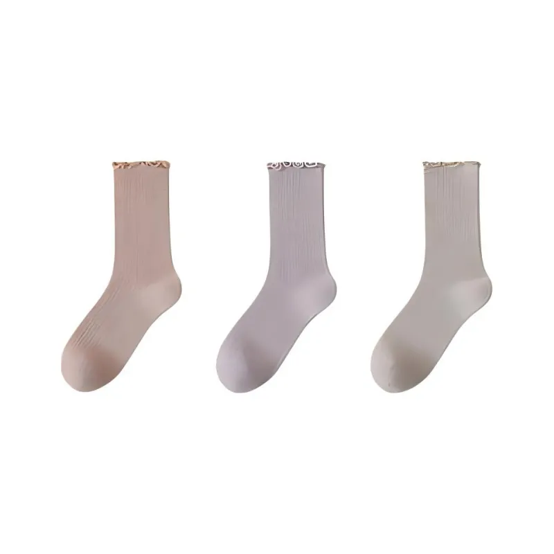 Temooues Mid Calf Socks Women's Combo Set-7
