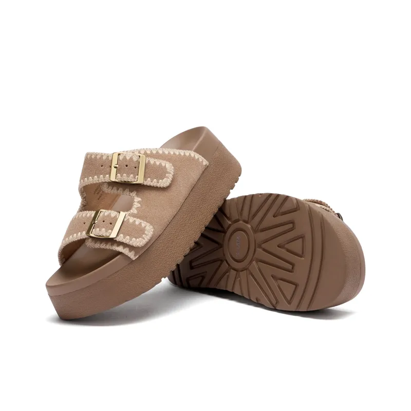 Hotwind Biscuit Boken Collection Slip Resistant Abrasion Resistant Slide Slippers Women's-13