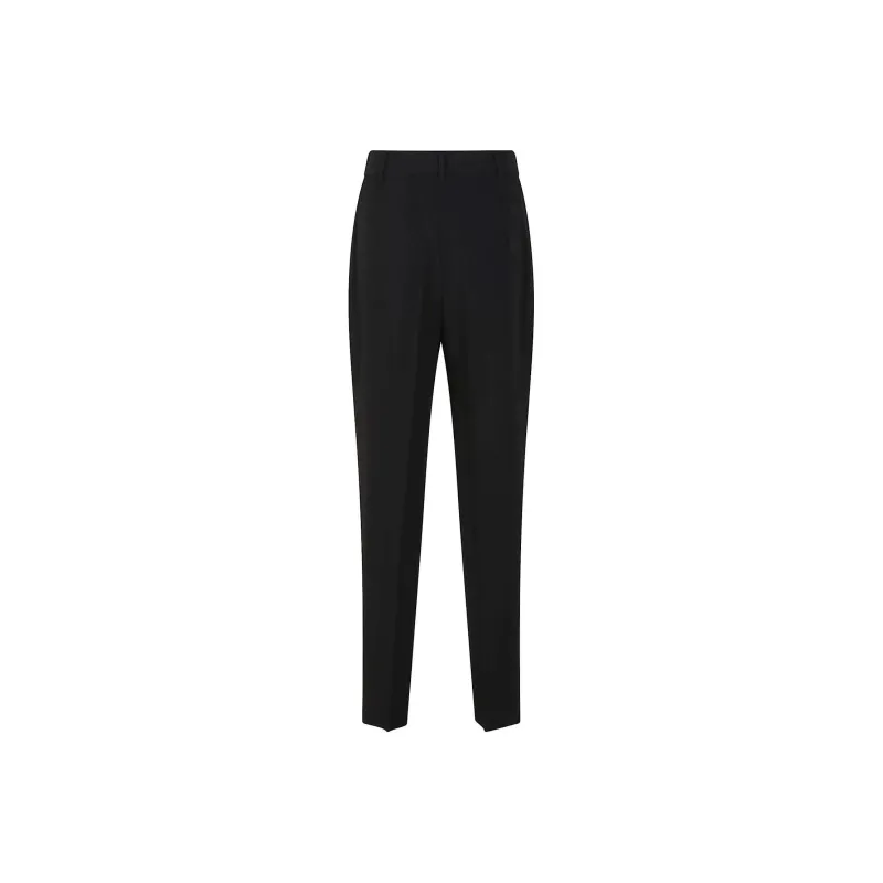 MaxMara Studio Eguale Pleat Detailed Tapered Trousers-1