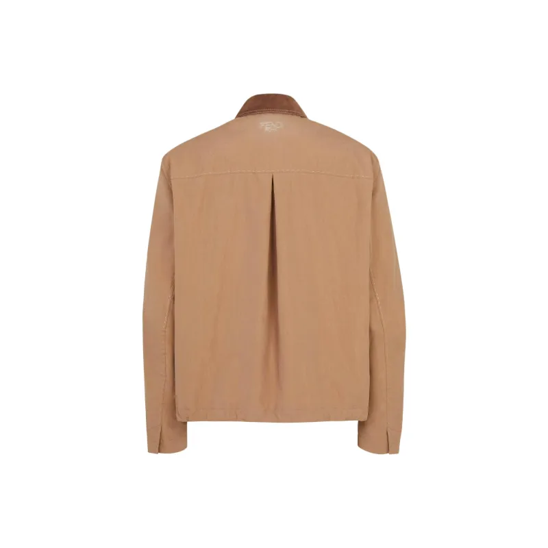 FENDI Contrast collar Shirt Jacket-1