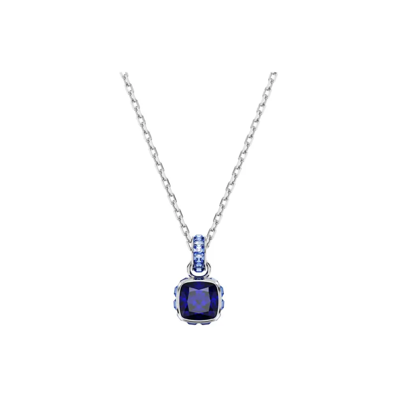 Swarovski Birthstone Necklaces Women's Blue-0