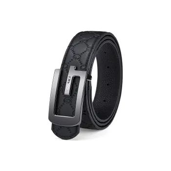 GUSKI Cow Leather Belts Men's Width 3.5 Gift Box Set