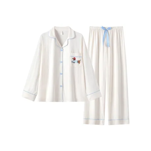 O'MESIK Pajama Set Women's White