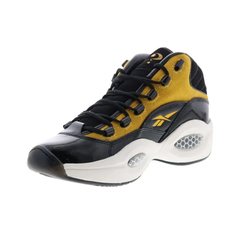 Reebok Bait X Peanuts X Question Mid 'Black Boldly Yellow'-1
