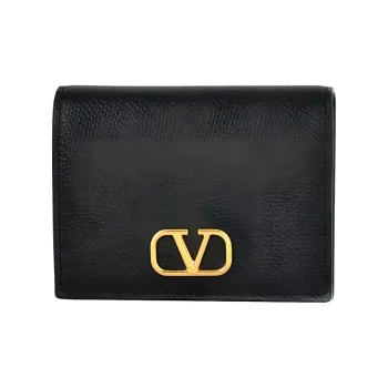 Valentino Logo Plaque Wallet