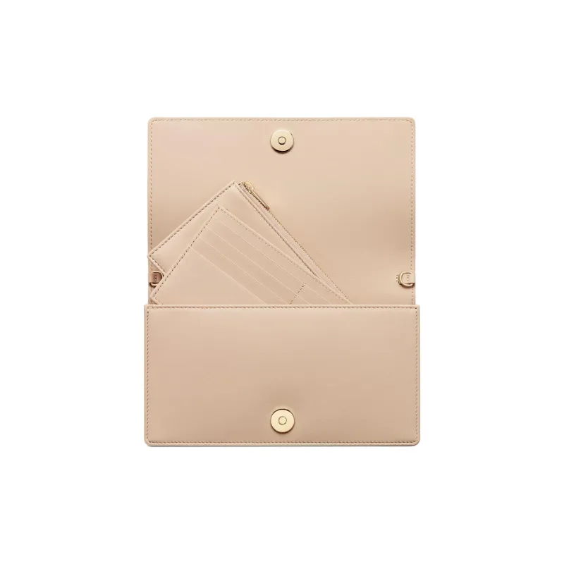 DIOR Lady Dior Lambskin Clutches Shoulder Bags Women's Light Beige-5