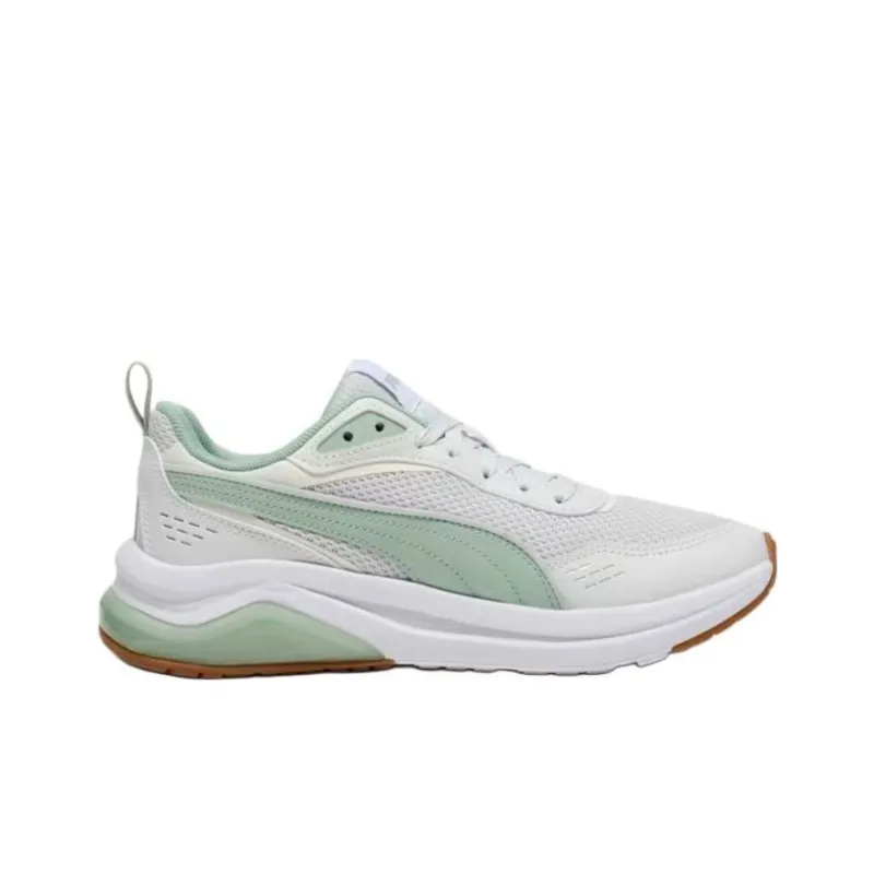 PUMA Amplifier Shock Absorbers Low Top Tennis Shoes Women's Gray Green-1
