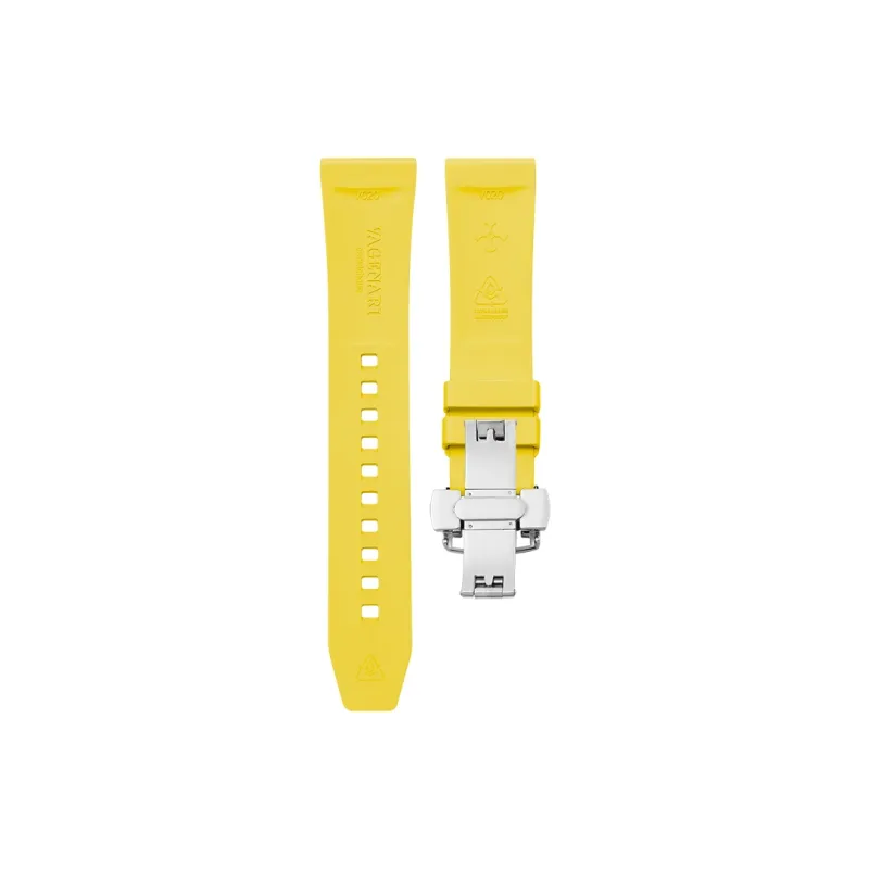 VAGENARI Watch Bands High-End Fluoroelastomer Flat Head All Sizes 18 19 20 21 22 23 24mm Unisex-31