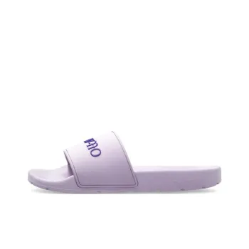OFF WHITE Logo Embossed Slip On Slides Women's