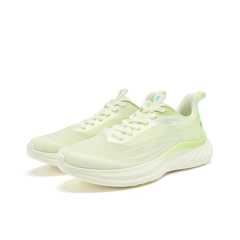 QIAODAN Cushioned Slip Resistant Abrasion Resistant Low Top Casual Running Shoes Men's Green-2