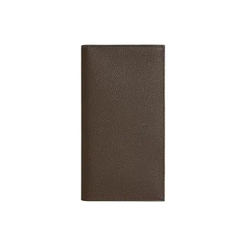 HERMES MC² Fleming Evercolor Calfskin Wallet Men's 4C Ecorce Bark Color