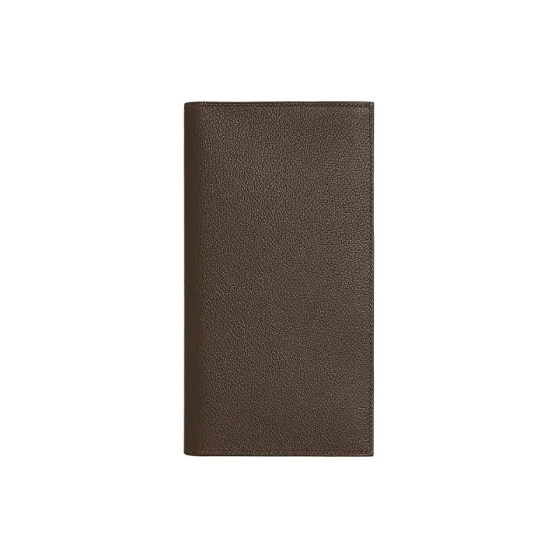 HERMES MC² Fleming Evercolor Calfskin Wallet Men's 4C Ecorce Bark Color-0