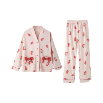 ZAO FU NIAO Pajama Set Women's Foundation Strawberry