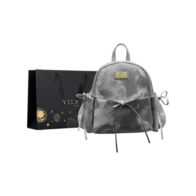 Yi Brigade PU Backpack Regular Women's Ecru/Silver/Pink/Black-4