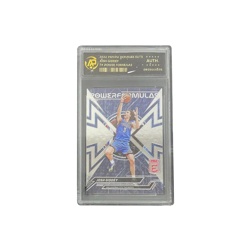 PANINI 2022 23 Elite, Thunder, Josh Giddey, Power Teca, Double Team RPA Teca, Player Card Graded Cards 1 Pc-0
