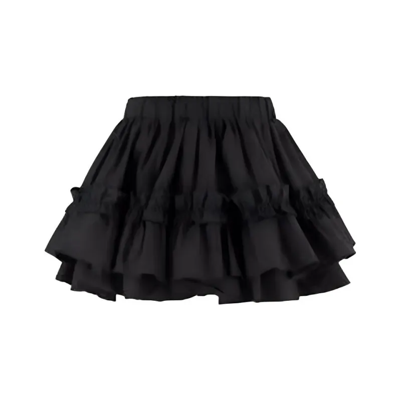 URBAN REVIVO Casual Short Skirts Women's Black-1