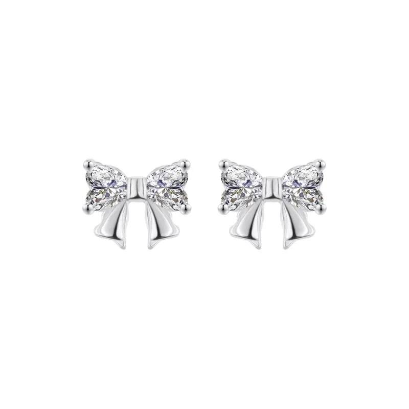KING TAI FOOK 999 Fine Silver Stud Earrings Women's-0
