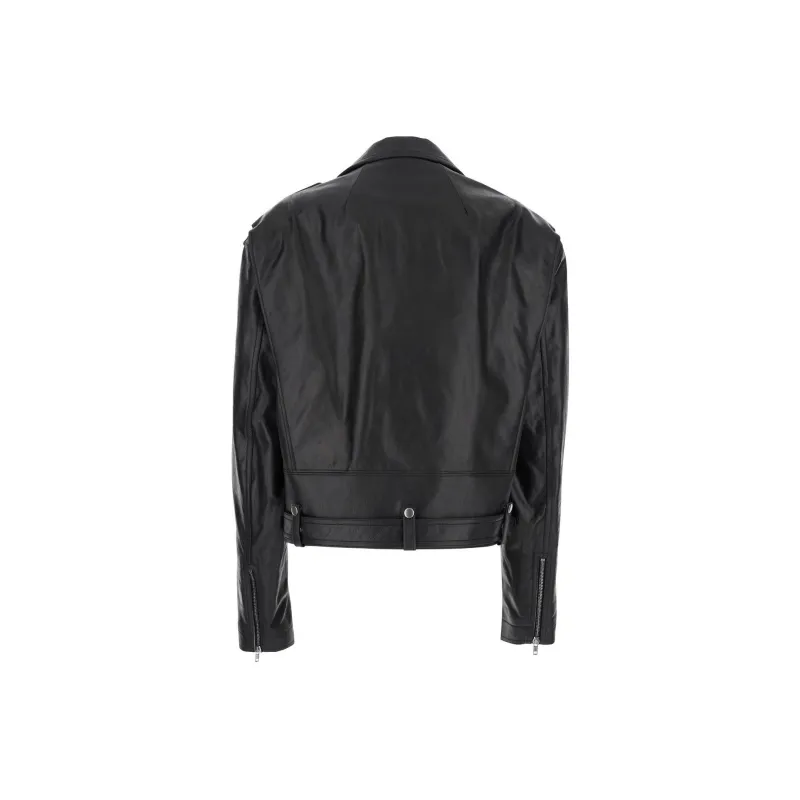 RICK OWENS Cropped Jumbo Bauhaus Stooges Jacket Black-1