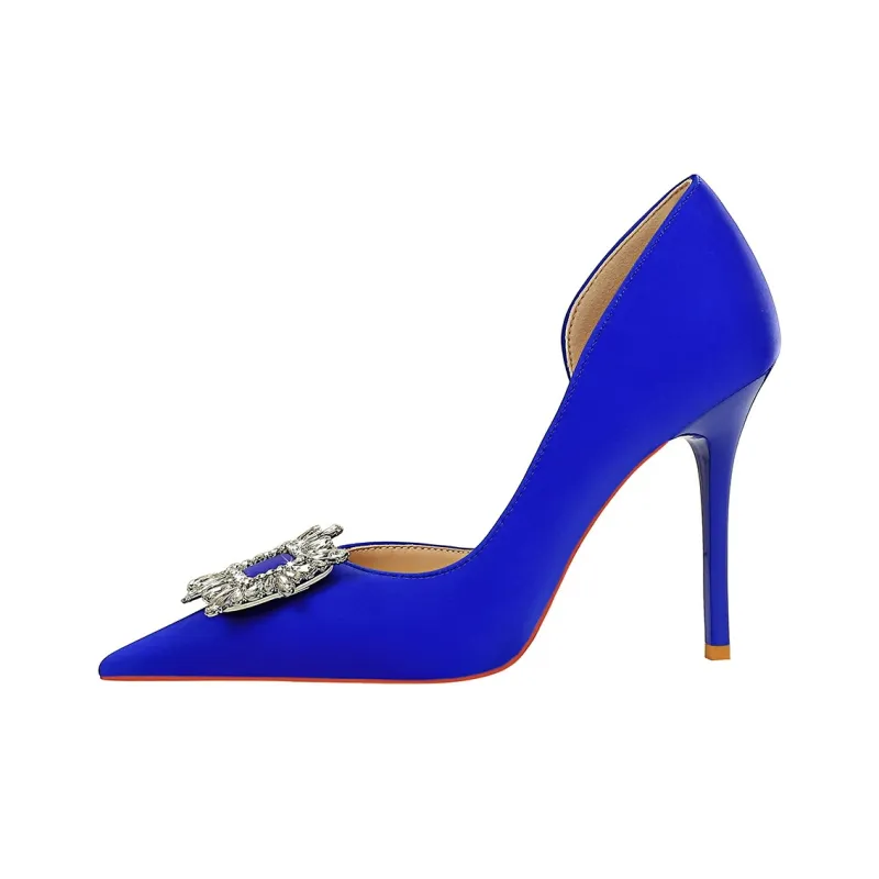 QITUMAUL Slim Heel High Heels Women's-12