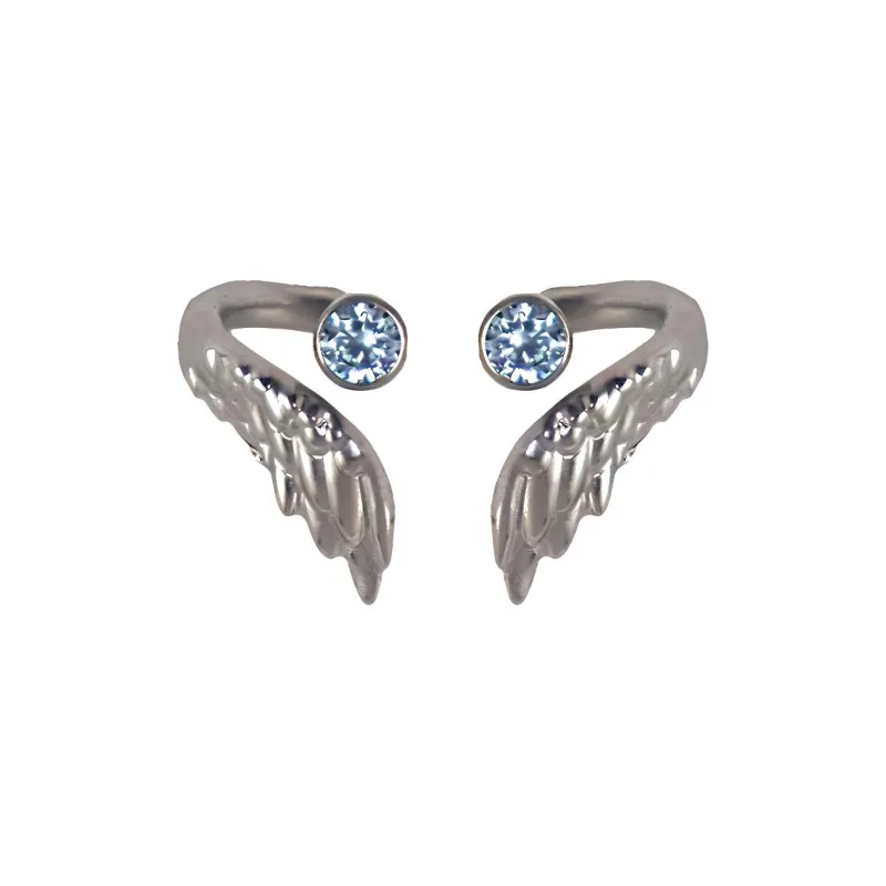 QIANFANGDAHUANGYE Zircon Stud Earrings Unisex-0