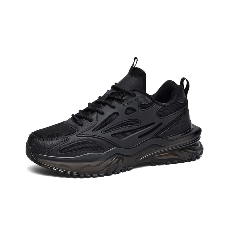 Boogie Bear Height Increasing Low Top Chunky Sneakers Men's Black-1