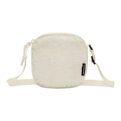 Converse Faux Fur Crossbody Bag Shoulder Bag Unisex Beige