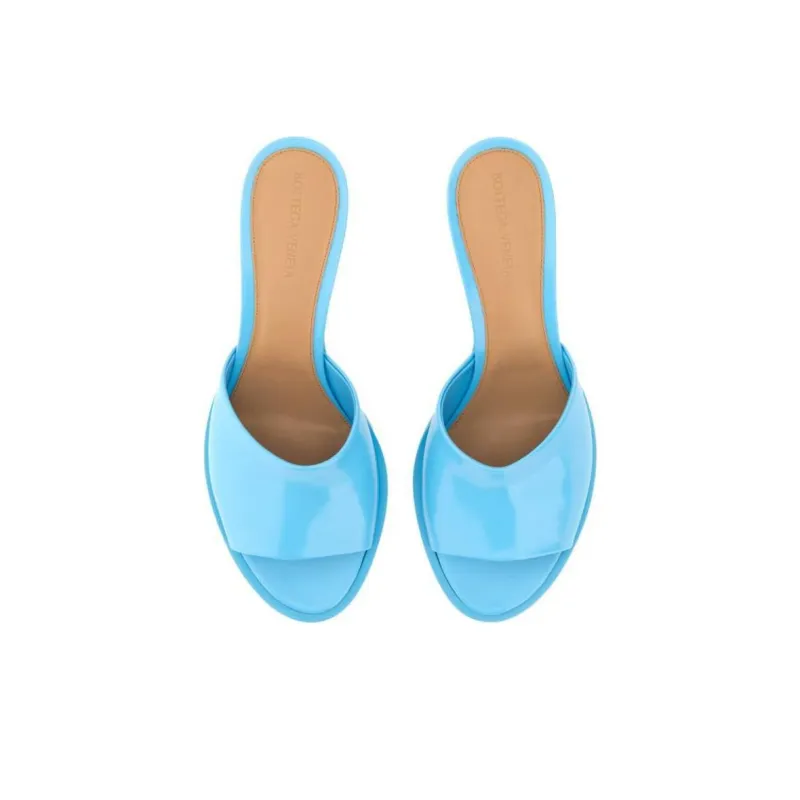 Bottega Veneta Slide Slippers Women's Blue-4