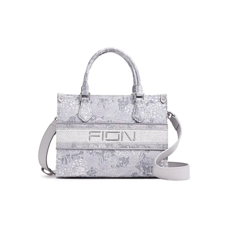 FION Clever Brocade Series Fabric Crossbody Bag, Handbag Medium Size Women's Multicolor-28