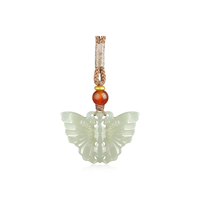 Di Su Xing Hetian Jade Pendants White Jade Women's-0