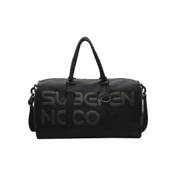 ResNonverba Canvas Bag Travel Bag Unisex Black/Army Green