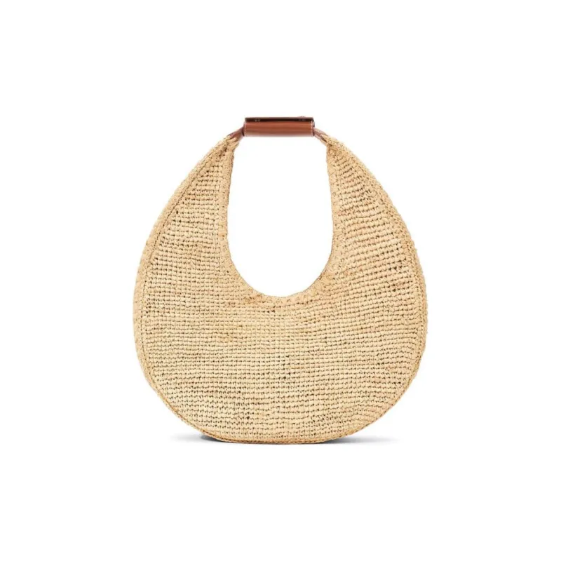 Staud Raffia Crescent Bag Handbag Tubas Women's Natural-0