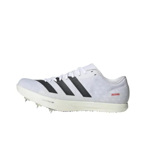 Adidas Anti Slip And Wear Resistant Functionality White Black Track Shoes Unisex Low Top Upper Height