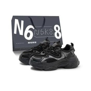 N6K8 Wear Resistant Height Increasing Low Top Chunky Sneakers Unisex