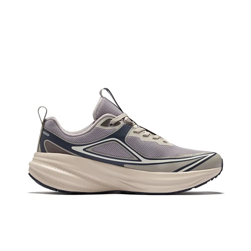 Erke Vertical And Horizontal 1.0 Running Shoes Men Low Top Warm Mist Gray Carbon Gray-1