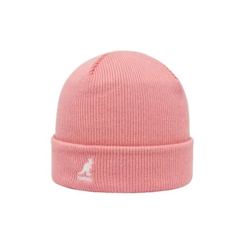 KANGOL Acrylic Beanies Unisex Pink